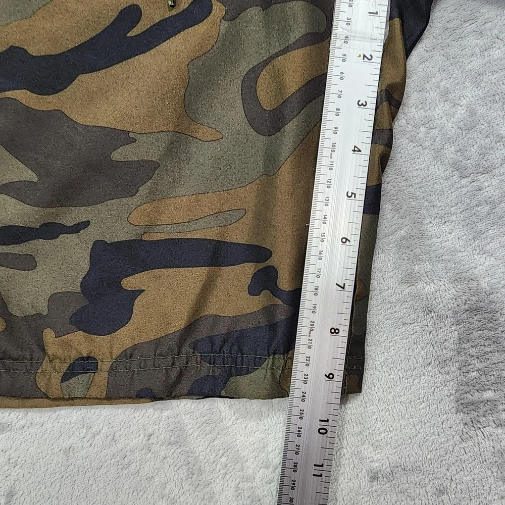 Op Swim Trunks Mens 2XL Green Camo Cargo Lined Drawstring Pockets Beach Summer